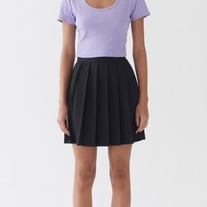 Lazy oaf black pleated skirt